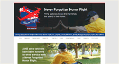 Desktop Screenshot of neverforgottenhonorflight.com